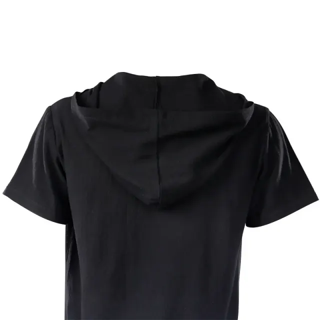 Unisex Hooded Lace-Up Medieval Short-Sleeve Shirt detail 10