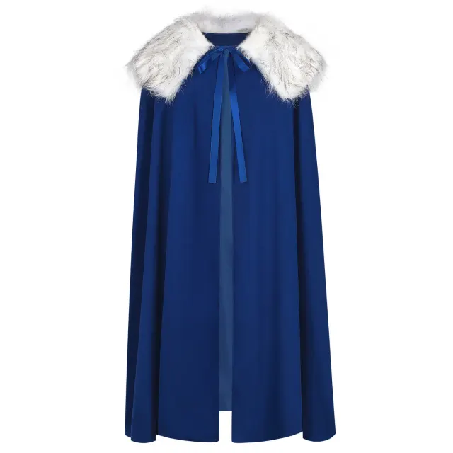 Unisex Hooded Medieval Cloak Halloween Renaissance Cosplay Cape detail 3