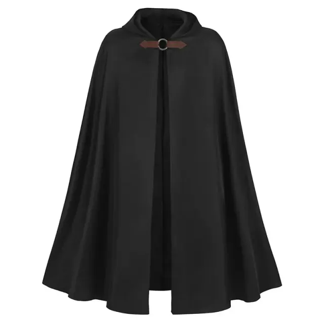 Costume de cape pirate vampire médiévale à capuche unisexe détail 1