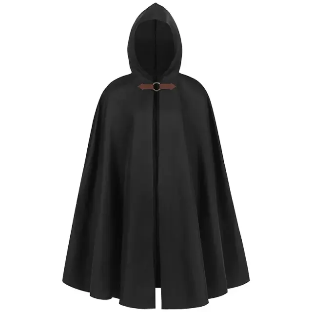 Costume de cape pirate vampire médiévale à capuche unisexe détail 2