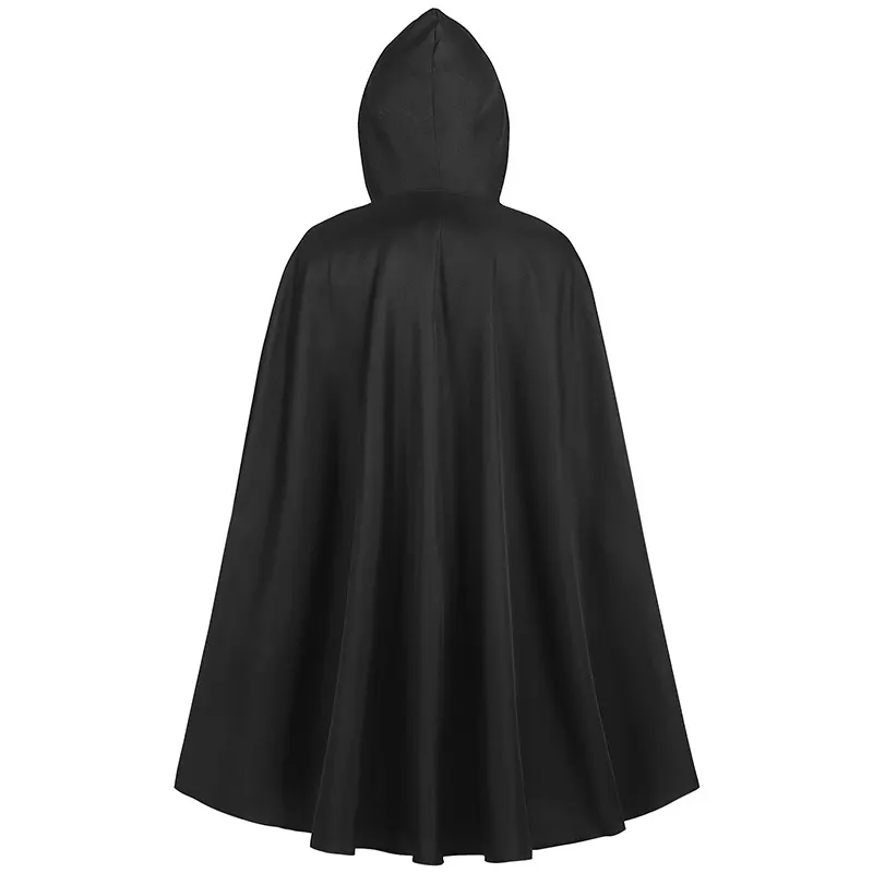 Unisex Hooded Medieval Pirate Vampire Cloak Costume detail 3