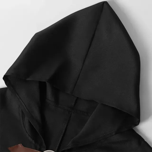 Costume de cape pirate vampire médiévale à capuche unisexe détail 4