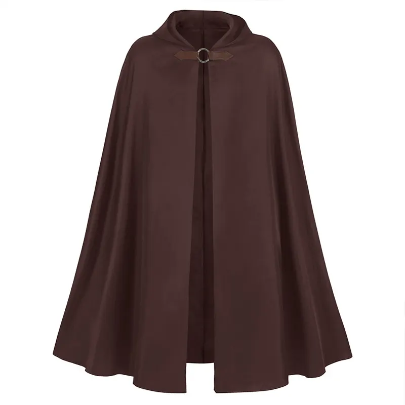 Unisex Hooded Medieval Pirate Vampire Cloak Costume detail 10