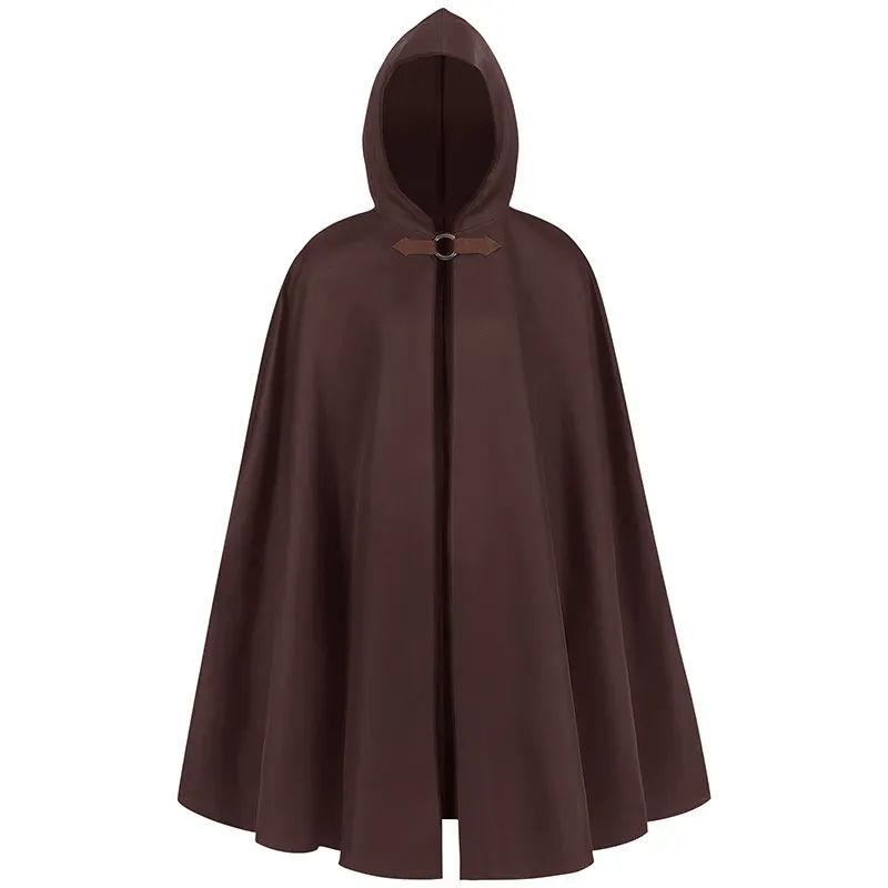 Unisex Hooded Medieval Pirate Vampire Cloak Costume detail 11