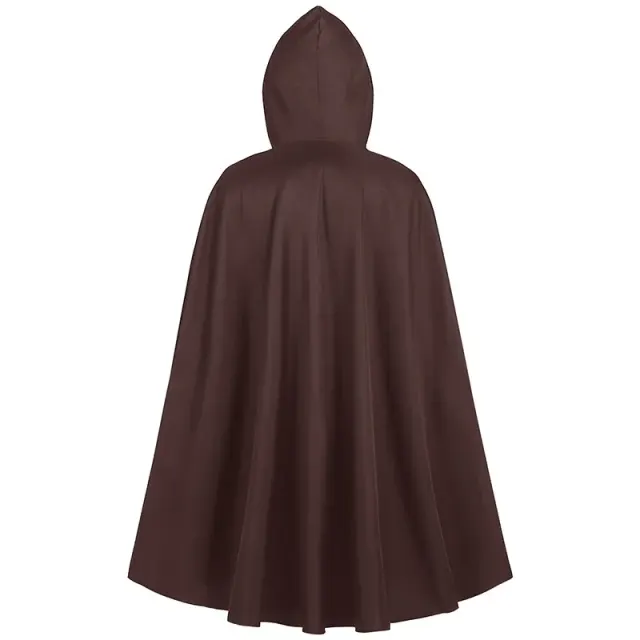 Costume de cape pirate vampire médiévale à capuche unisexe détail 12