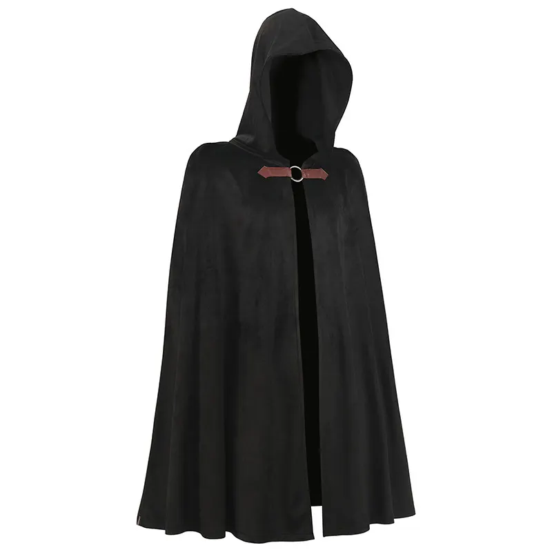 Unisex Hooded Medieval Pirate Vampire Cloak Costume detail 14