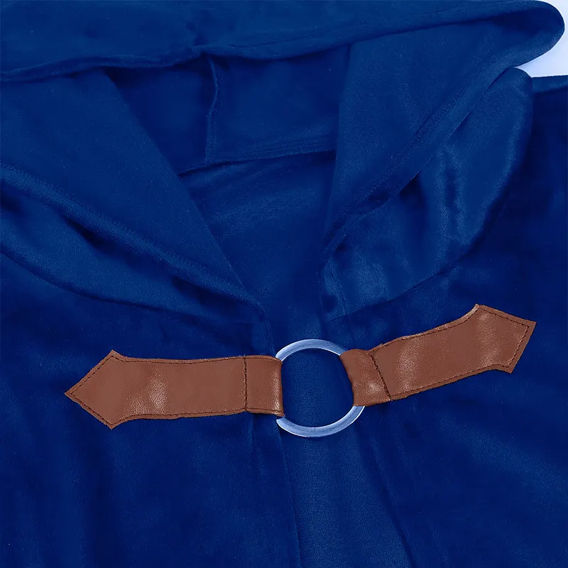 Unisex Hooded Medieval Pirate Vampire Cloak Costume detail 23