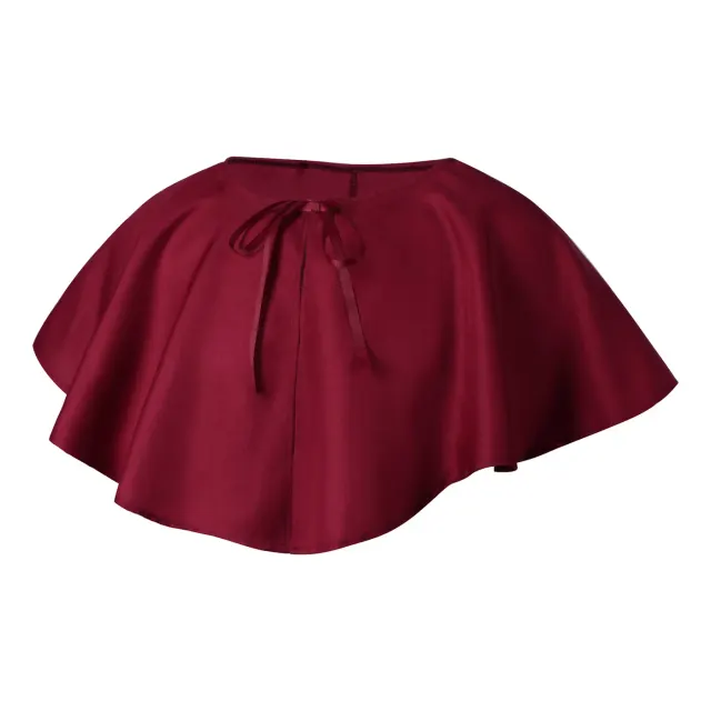 Unisex Lace-Up Shoulder Cape for Halloween Cosplay Costumes detail 2