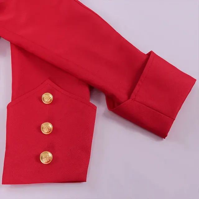 Unisex Medieval Christmas Tailcoat with Bow Tie Stage Costume detail 5