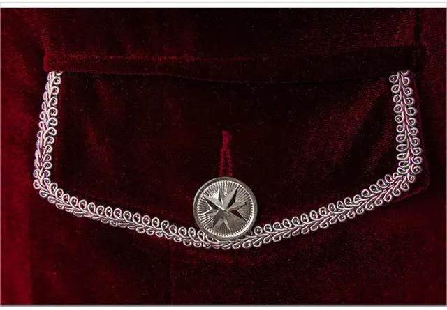 Unisex Medieval Fantasy Vintage Theater Coat detail 4