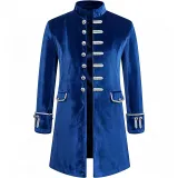 New Plain-Face Men's Coat - Blue