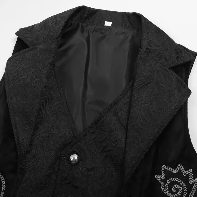 Unisex Medieval Gothic Banquet Vest for Halloween Cosplay detail 6