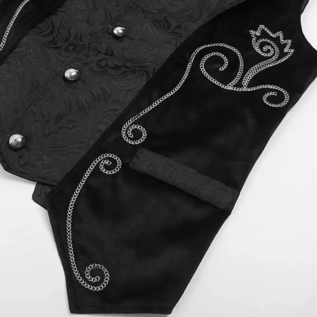 Unisex Medieval Gothic Banquet Vest for Halloween Cosplay detail 7