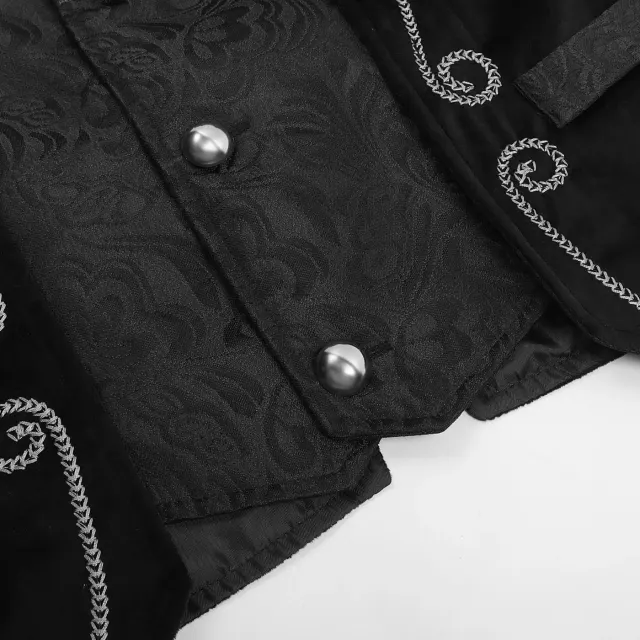 Unisex Medieval Gothic Banquet Vest for Halloween Cosplay detail 8