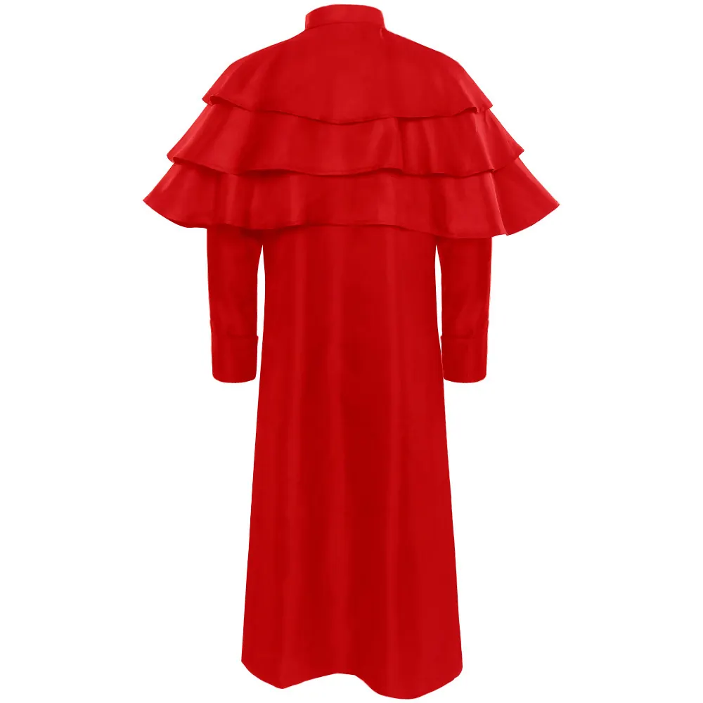 Unisex Medieval Gothic Halloween Stand-Collar Jacket Costume detail 6