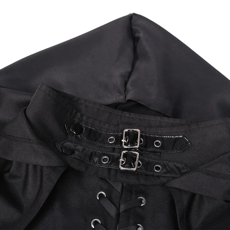 Unisex Medieval Hooded Cosplay Cloak for Stage and Halloween detail 7