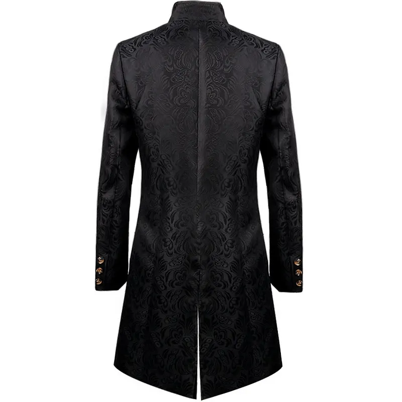 Unisex Vintage Medieval Jacquard Court Coat Halloween Cosplay detail 3