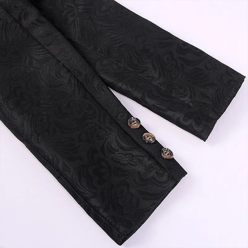 Unisex Vintage Medieval Jacquard Court Coat Halloween Cosplay detail 8