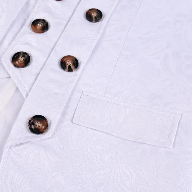 Unisex Jacquard-Hofmantel im Vintage-Mittelalterstil für Halloween-Cosplay Detail 11