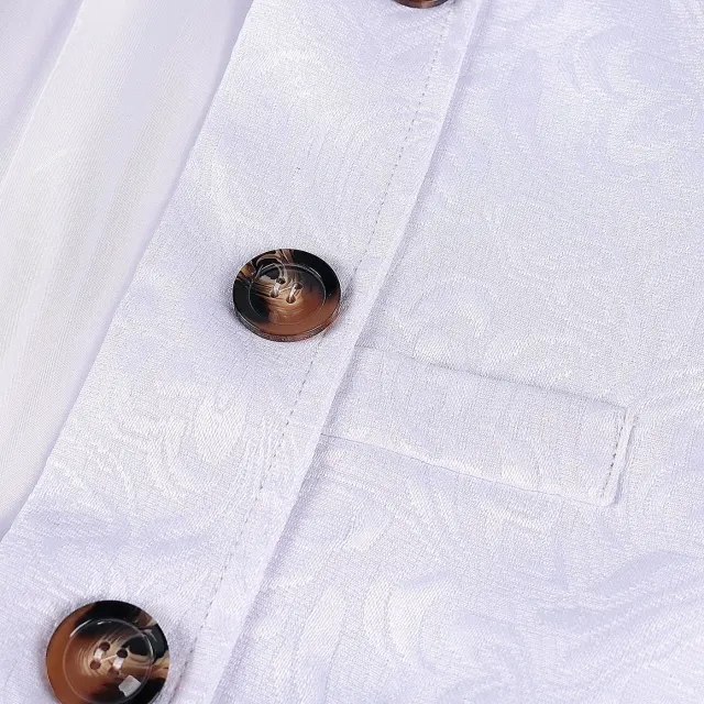 Unisex Jacquard-Hofmantel im Vintage-Mittelalterstil für Halloween-Cosplay Detail 13