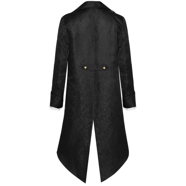 Unisex Medieval Jacquard Steampunk Tailcoat Cosplay Costume detail 4