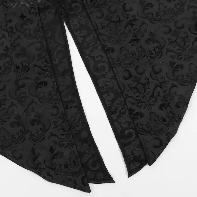 Unisex Medieval Court Jacquard Tailcoat Cosplay Costume detail 8
