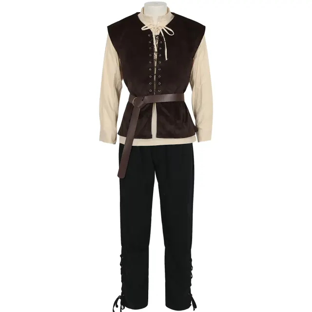 Unisex Medieval Knight Cosplay Set Renaissance Halloween Stage Costume detail 1