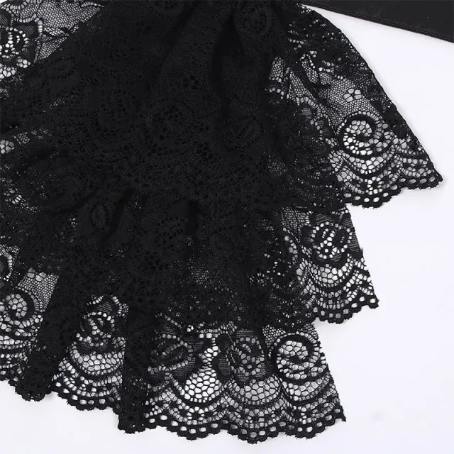 Unisex Medieval Lace Detachable Collar for Stage and Cosplay detail 5