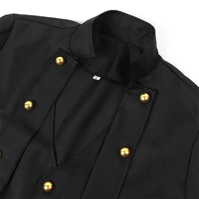 Unisex Medieval Long-Sleeve Corset Jacket with Lace-Up Waist detail 3