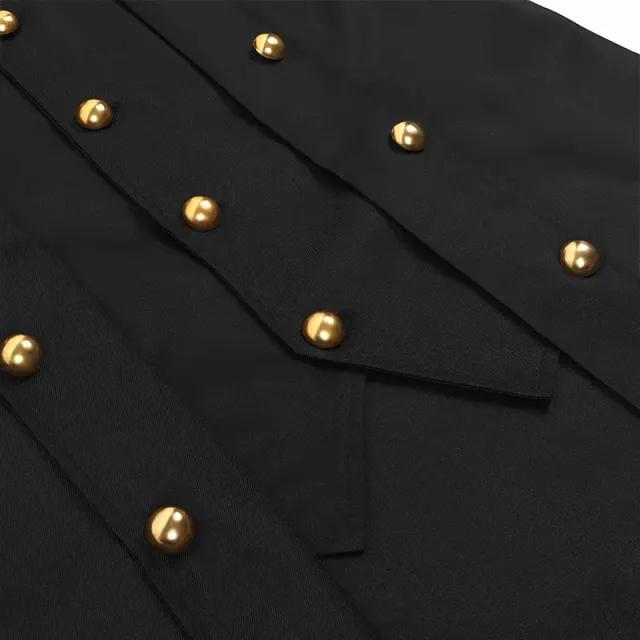 Unisex Medieval Long-Sleeve Corset Jacket with Lace-Up Waist detail 4