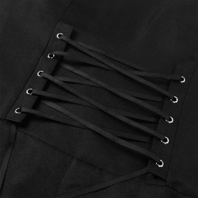 Unisex Medieval Long-Sleeve Corset Jacket with Lace-Up Waist detail 7