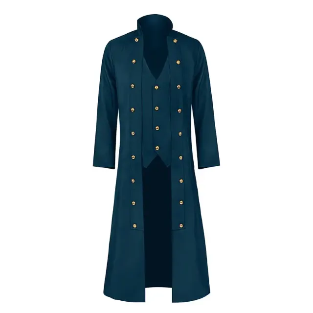 Unisex Medieval Long-Sleeve Corset Jacket with Lace-Up Waist detail 8