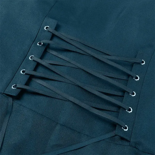 Unisex Medieval Long-Sleeve Corset Jacket with Lace-Up Waist detail 14