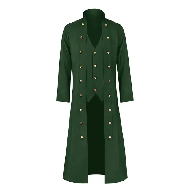 Unisex Medieval Long-Sleeve Corset Jacket with Lace-Up Waist detail 15