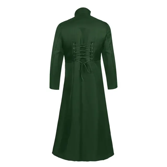 Unisex Medieval Long-Sleeve Corset Jacket with Lace-Up Waist detail 16