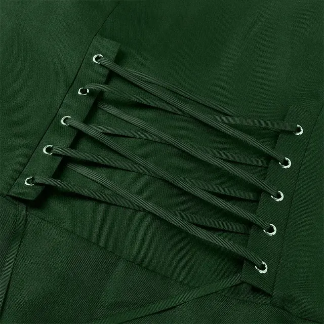 Unisex Medieval Long-Sleeve Corset Jacket with Lace-Up Waist detail 21