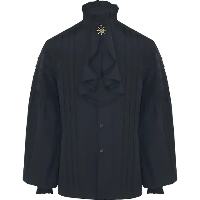Unisex Medieval Pirate Long Sleeve Shirt for Cosplay detail 1
