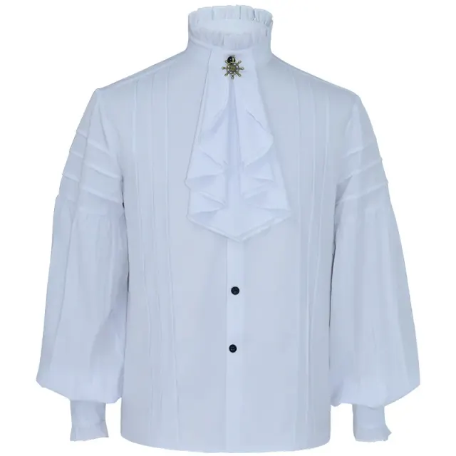 Unisex Medieval Pirate Long Sleeve Shirt for Cosplay detail 7