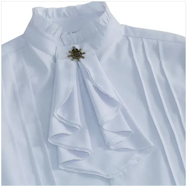 Unisex Medieval Pirate Long Sleeve Shirt for Cosplay detail 9