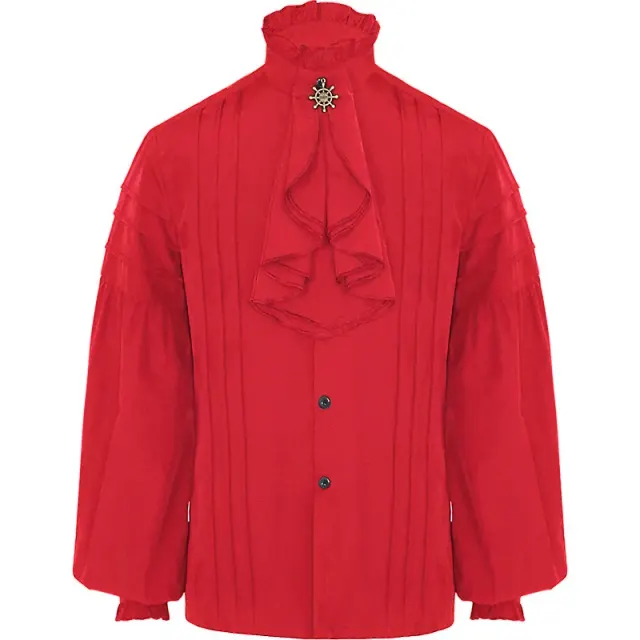 Unisex Medieval Pirate Long Sleeve Shirt for Cosplay detail 13