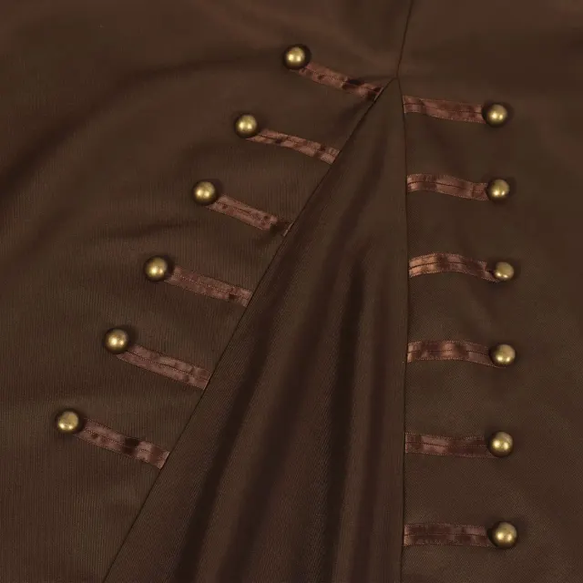 Unisex Medieval Pirate Steampunk Jacket Halloween Cosplay Costume detail 3