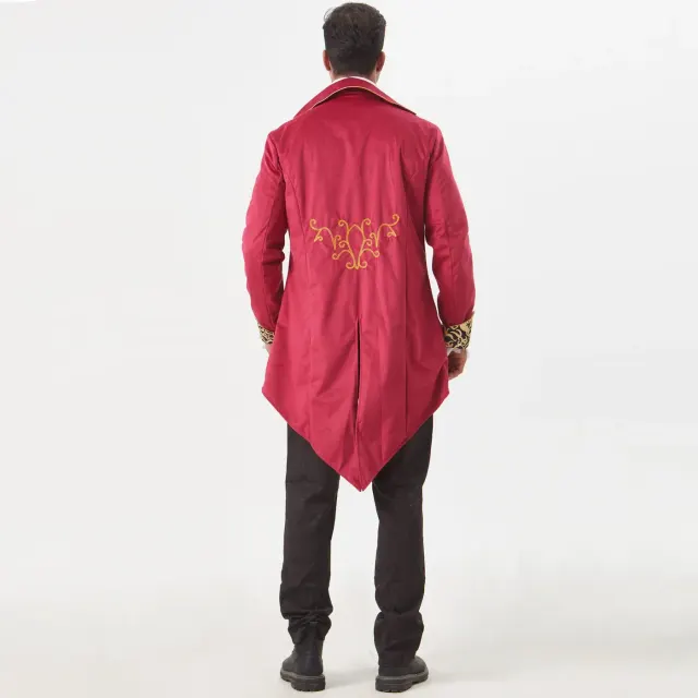 Unisex Medieval Printed Long-Sleeve Tailcoat Stage Costume detail 21