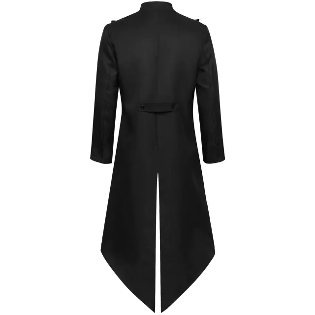 Unisex Medieval Punk Bow Tie Tailcoat Halloween Costume detail 2
