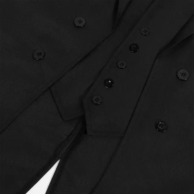 Unisex Medieval Punk Bow Tie Tailcoat Halloween Costume detail 5
