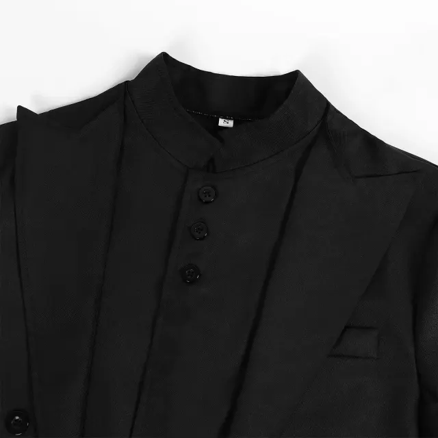 Unisex Medieval Punk Bow Tie Tailcoat Halloween Costume detail 6