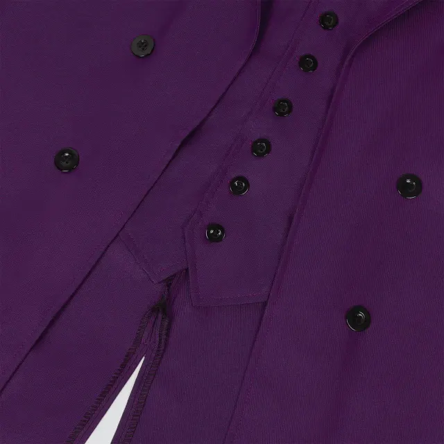 Unisex Medieval Punk Bow Tie Tailcoat Halloween Costume detail 11