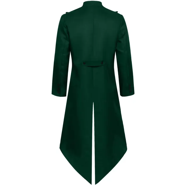 Unisex Medieval Punk Bow Tie Tailcoat Halloween Costume detail 14