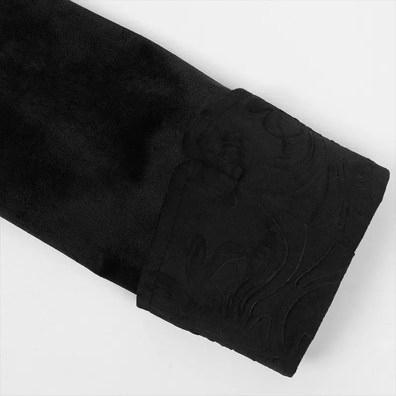 Unisex Medieval Punk Mid-Length Court Tailcoat for Halloween detail 5