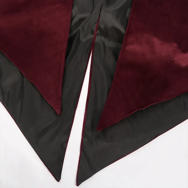 Unisex Medieval Punk Mid-Length Court Tailcoat for Halloween detail 15