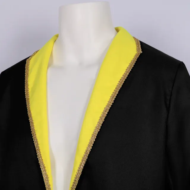 detalle de Frac medieval punk de media longitud unisex para escenario y fiesta de Halloween 3